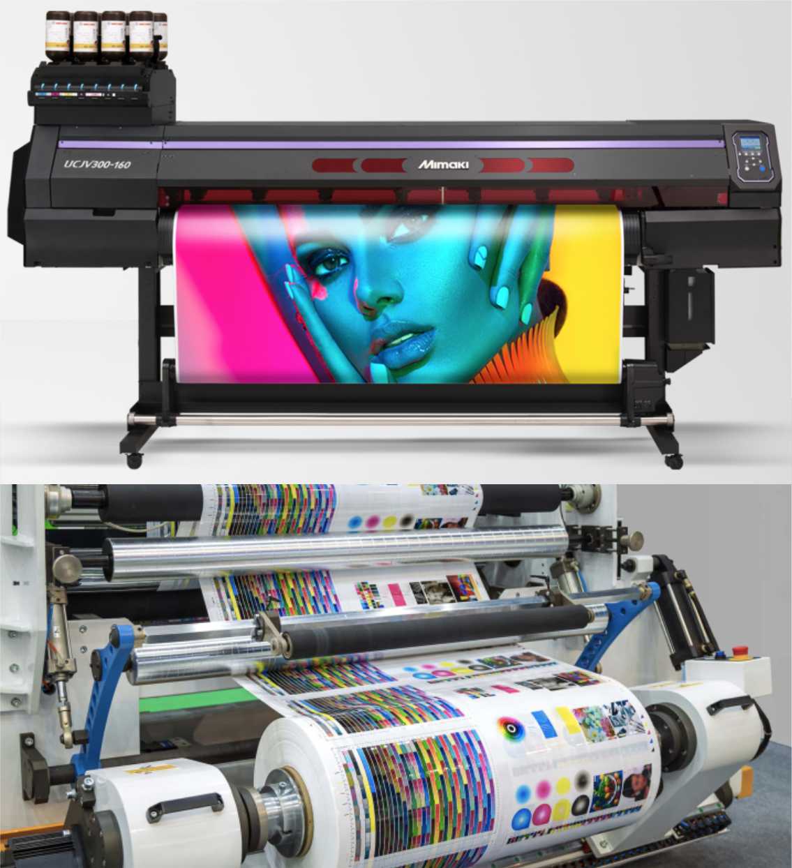 Digital printer and wide format print